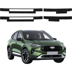 GrizzGlass HeavyDuty Black Door Sill With Overlays Protective Film Ford Kuga Active Facelift (2024-2026)