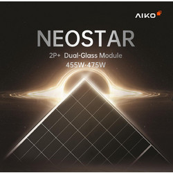Neostar 2P+ Dual Glass 455-475W - AIKO MAH54Dw - Υψηλή Απόδοση N-Type