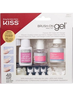Kiss Glossy Σετ Βερνίκια Νυχιών Μακράς Διαρκείας Ροζ