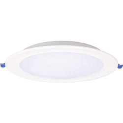 POWERTECH LED φωτιστικό downlight PT-1558, 5W, Φ100x25mm, 4000K, 425lm, λευκό