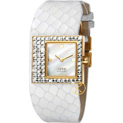 Esprit Collection Eudora Sunrise Γυναικείο Ρολόι με Λευκό Δερμάτινο Λουράκι EL900422002