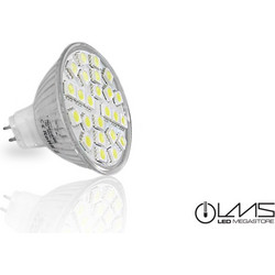 LED Σποτ MR16 24 SMD 5050 Ψυχρό Λευκό