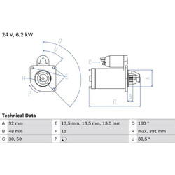 Bosch Μίζα - 0 986 018 370