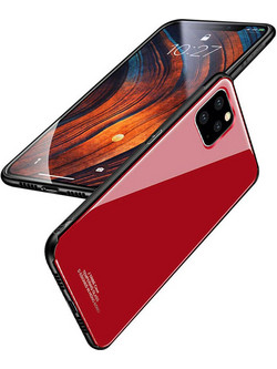 Forcell Glass Back Cover Red (iPhone 11 Pro)