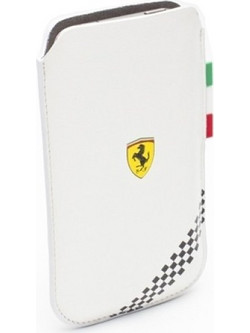 Θήκη Scuderia Ferrari Medium Sleeve Pouch (FEFOSLMW) Universal Άσπρο