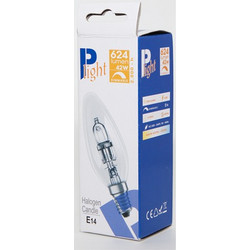 Halogen Λάμπα Eco Kερί E14/42W