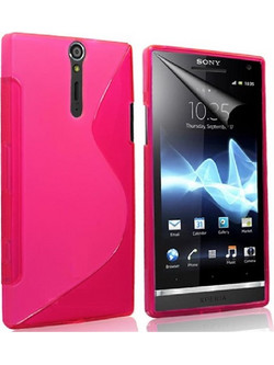 Sony Xperia S - Θήκη Σιλικόνης Gel TPU S-Line Ροζ (OEM)