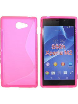 Sony Xperia M2 D2303 - Θήκη TPU Gel S-Line ροζ (OEM)