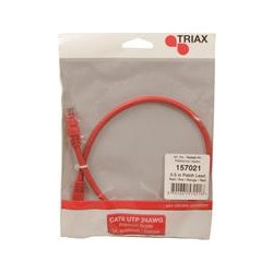 Triax U/UTP Cat.6 Καλώδιο Δικτύου Ethernet 0.5m Red