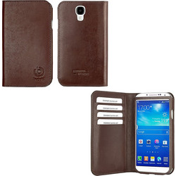 Bugatti Leather Bookcase Brown (Galaxy S4)