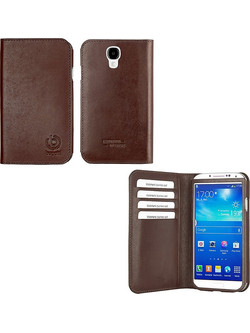 Bugatti Leather Bookcase Brown (Galaxy S4)