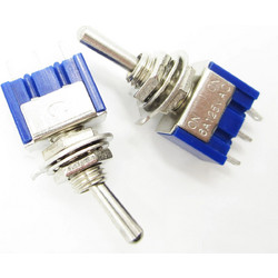 MTS-103 Mini 6A SPDT - 3-Pin 3 Position On-Off-On Toggle Switch