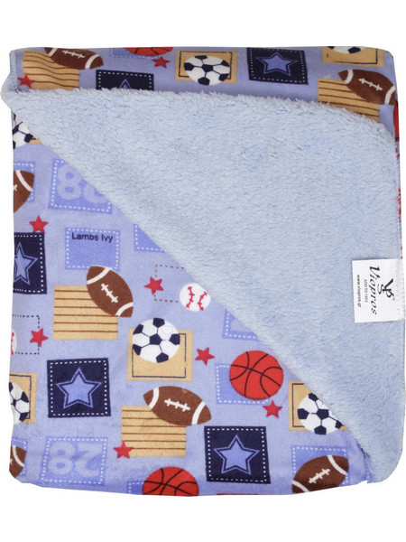 Viopros 72 Κουβέρτα Κούνιας Fleece 110x150 Γαλάζια