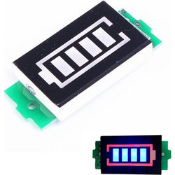Lithium Battery Capacity Indicator Module 3s 12.6v blue