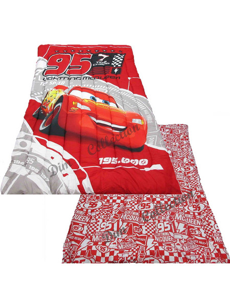 Dimcol Παιδικό Πάπλωμα Μονό Microfiber 160x250 Cars 04 Red