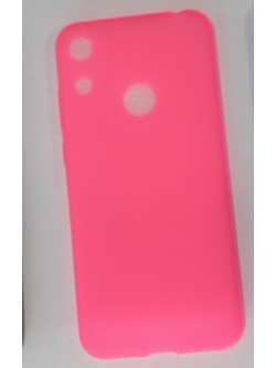 Θήκη Ultra Thin TPU GEL για Honor 8A (2019) / Huawei Y6 (2019) σε ροζ fluo χρώμα (OEM)