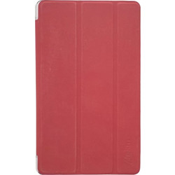Θήκη Βιβλίο - Σιλικόνη Flip Cover Για Huawei MediaPad M3 Lite 8'' Κόκκινο
