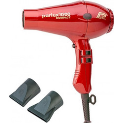 Parlux 3200 Compact Επαγγελματικό Πιστολάκι Μαλλιών 1900W Κόκκινο