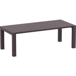 Siesta Vegas Ορθογώνιο Τραπέζι Κήπου Rattan Καφέ 180x100cm 53.0235