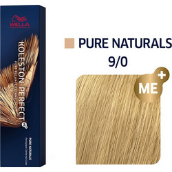 Wella Koleston Perfect Me+ Pure Naturals 9/0 Ξανθό πολύ Ανοιχτό Φυσικό Μόνιμη Βαφή Μαλλιών 60ml