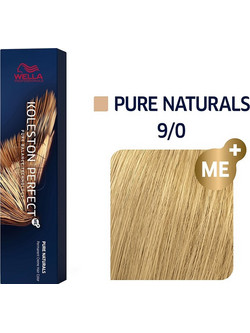 Wella Koleston Perfect Me+ Pure Naturals 9/0 Ξανθό πολύ Ανοιχτό Φυσικό Μόνιμη Βαφή Μαλλιών 60ml