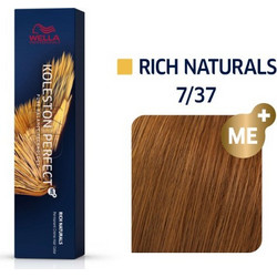 Wella Koleston Perfect Me+ Rich Naturals 7/37 Ξανθό Χρυσό Καφέ Μόνιμη Βαφή Μαλλιών 60ml