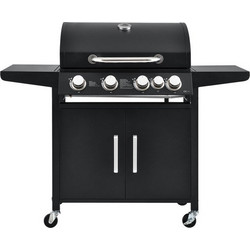 Bormann BBQ4100 Ψησταριά Υγραερίου με 4 Εστίες και Πλαϊνό Μάτι 14.4kW Επιφάνειας 69x45cm