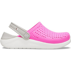 Crocs LiteRide Clog Παιδικά Παπούτσια Θαλάσσης για Κορίτσι Ανατομικά Φούξια 205964-6QR