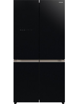 Hitachi R-WB640VRU0(GBK) Ψυγείο Ντουλάπα 566lt Full No Frost Υ184xΠ90xΒ72cm Μαύρο