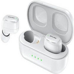 Awei T16 Ακουστικά Bluetooth Earbud Ανθεκτικά στο Νερό White