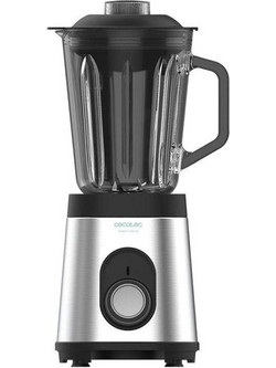 Cecotec Power Black Titanium CEC-04156 Μπλέντερ για Smoothie με Γυάλινη Κανάτα 1.5lt 1000W