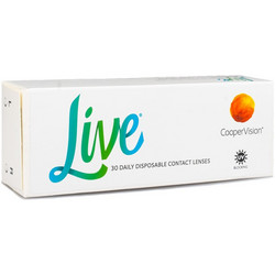Cooper Vision Live Ημερήσιοι Φακοί Επαφής Σιλικόνης Υδρογέλης με Φίλτρο UV 30τμχ