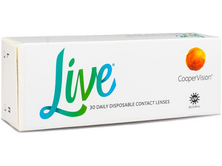Cooper Vision Live Ημερήσιοι Φακοί Επαφής Σιλικόνης Υδρογέλης με Φίλτρο UV 30τμχ