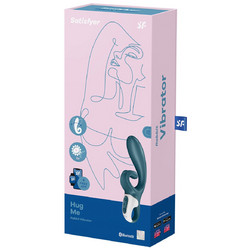Satisfyer Hug Me Rabbit Vibrator Δονητής Rabbit για Ζευγάρια με App Control Μπλε