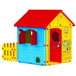 Dolu Toys Πλαστικό Παιδικό Σπιτάκι Κήπου με Φράχτη 001-3019