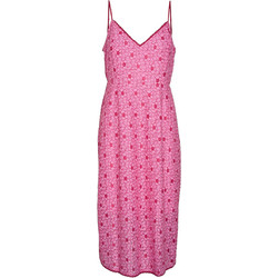 Vero Moda Midi Καλοκαιρινό Καθημερινό Φόρεμα Ροζ 10292283