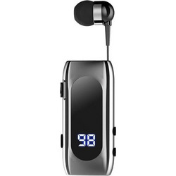 Fineblue K55 Ακουστικό Bluetooth In Ear Πέτου Black