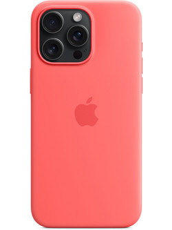Apple Silicone Case with MagSafe Back Cover Guava (iPhone 15 Pro Max)