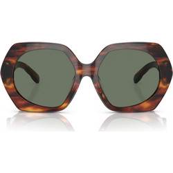 Tory Burch TY7195U 19553H Γυναικεία Γυαλιά Ηλίου Oversized Κοκάλινα Πράσινα με Πράσινο Polarized Φακό