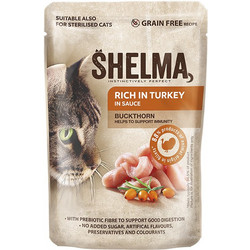 Shelma Adult Sterilised Grain Free with Turkey & Buckthorn in Gravy 85gr