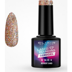 Elixir Semigel 1438 Glitter Ημιμόνιμο Βερνίκι Νυχιών 8ml