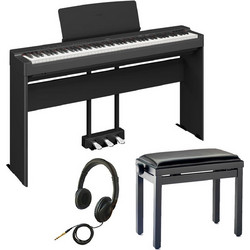 Yamaha P-225 Home Bundle I Ηλεκτρικό Πιάνο Stage με 88 Βαρυκεντρισμένα Πλήκτρα Black