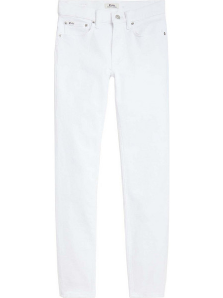 Polo Ralph Lauren Γυναικείο Τζιν Παντελόνι Slim Εφαρμογή Λευκό 211890128001