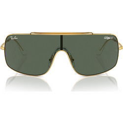 Ray-Ban RB3897 00171 Ανδρικά Γυαλιά Ηλίου Μάσκα Μεταλλικά Χρυσά με Πράσινο Polarized Φακό