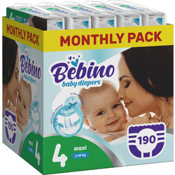 Bebino Baby Diapers Maxi Monthly Pack Πάνες No4 7-18kg 190τμχ
