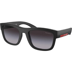 Prada PR01ZS 1BO09U Ανδρικά Γυαλιά Ηλίου Τετράγωνα Κοκάλινα Μαύρα με Μαύρο Degradee Φακό