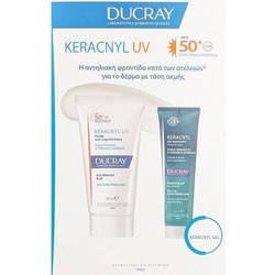 Ducray Keracnyl UV Cream SPF50+ 50ml + Cleanser Gel 100ml