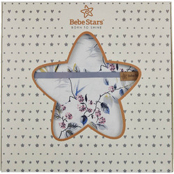 Bebe Stars Bird Σετ Βρεφικά Σεντόνια Κούνιας Βαμβακερά 100x150 White