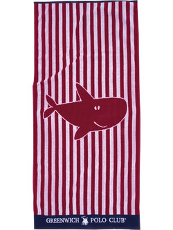 Greenwich Polo Club 3901 Παιδική Πετσέτα Θαλάσσης Κόκκινη 70x140cm