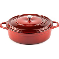 Hosse Kitchen Μαντεμένια Κατσαρόλα Ρηχή Rubin 26cm